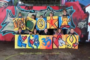 Graffiti kinderfeestje bij Graffitifun